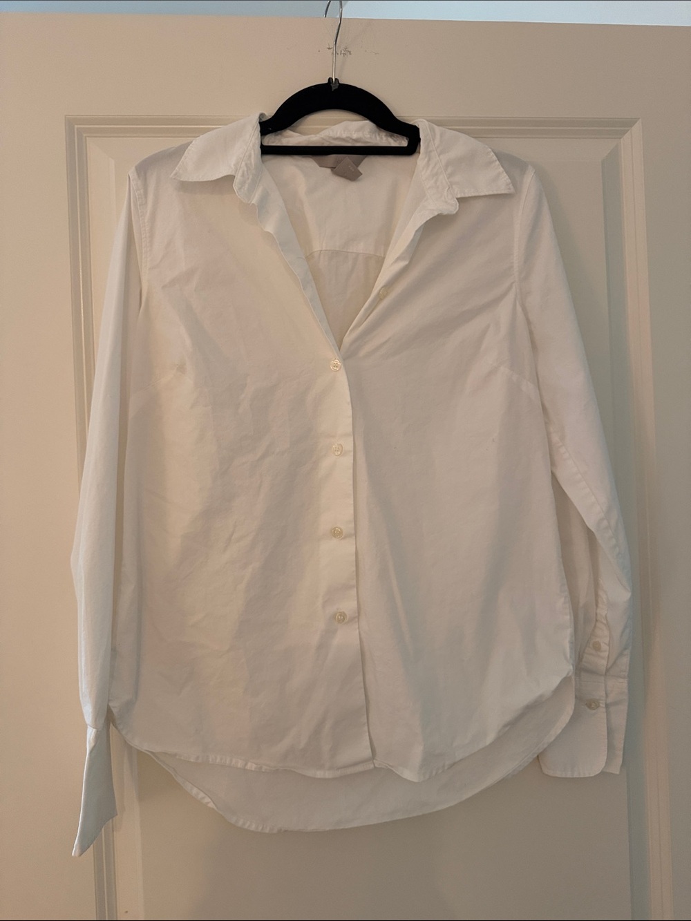 H&M White Women's Button-Down Shirt